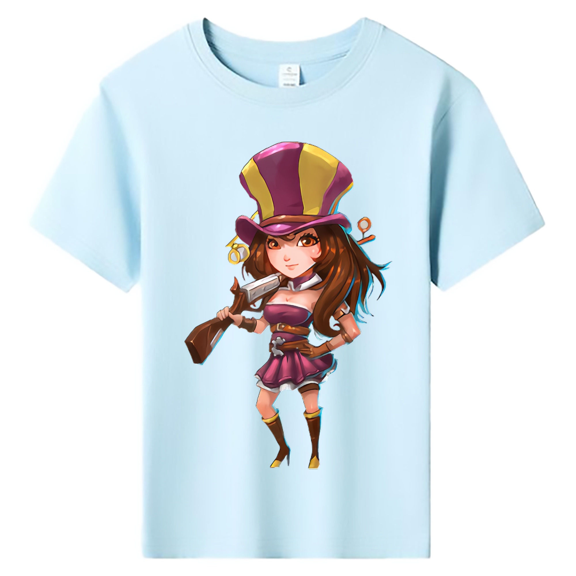 （画像用） リーグ・オブ・レジェンド League of Legends LOL 綿100％キッズTシャツ（フロントプリント）